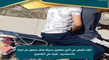 إلقاء القبض على اثنين متهمين بسرقة هاتف محمول من امرأة بالإسكندرية.. تعرف على التفاصيل